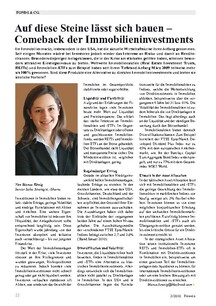 Comeback der Immobilieninvestments